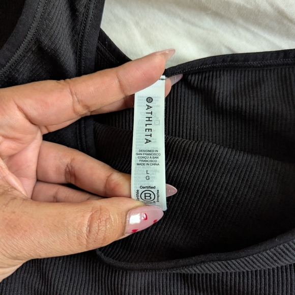 Athleta Ribbed One-Shoulder Bra - Picture 3 of 4